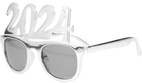 Ciieeo 4 Paare 2024 Brille Abschlussbrille Kostümparty-Brille Leistungsrequisiten Fotogeschenke kinderferngläser kindergläser Sonnenbrille Neujahrsbrille versorgung Plastik