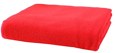 HOLIDYOYO Mikrofaser Badetuch Schnelltrocknendes Handtuch Für Spa Strand Schwimmen Camping Rot Hochwertige Wasserabsorbierende Und Hautfreundliche Microfaser