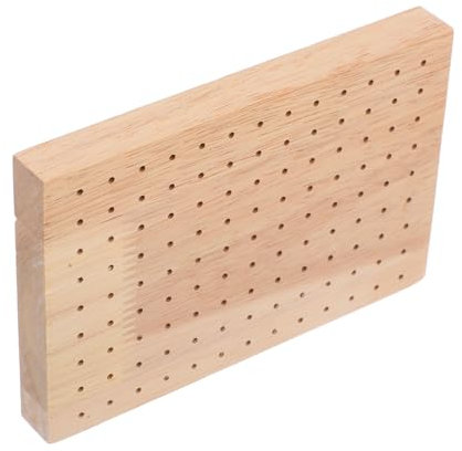 Abaodam Présentoir Sucette en Bois, Panneau D’affichage Alimentaire à Trous, Support à Brochettes pour Amuse-gueules, Facile à Insérer, pour Snacks et Supermarchés