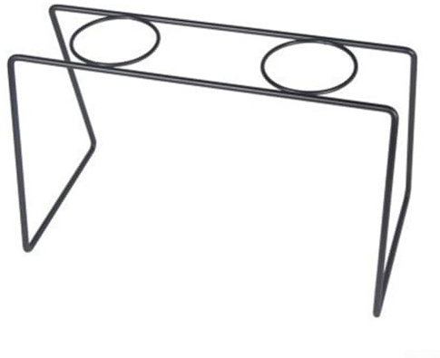 Soporte de hierro para cafetera, accesorio de cocina negro, compatible con varios papeles de filtro, taza de filtro de café de metal con soporte (F)