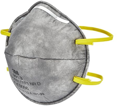 3M Respirateur jetable 9913, avec charbon actif (pour vapeurs organiques), FFP1 NR D, sans valve, 20 unités (lot de 1)