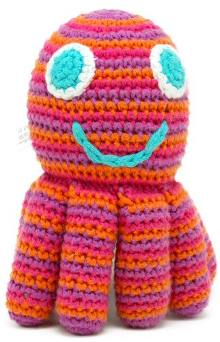 Pebble Pink Octopus Rattle, 1 EA