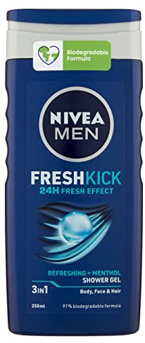 Nivea Men - Shampooing douche pour homme rafraîchissant avec mentol - 250 ml