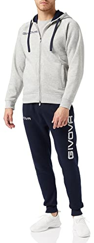 TUTA KING FELPA GRIGIO/BLU Tg. M