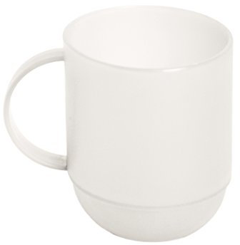 Excelsa Rainbow Mug 0.35 Litri, Bianco, 8x10x8 cm