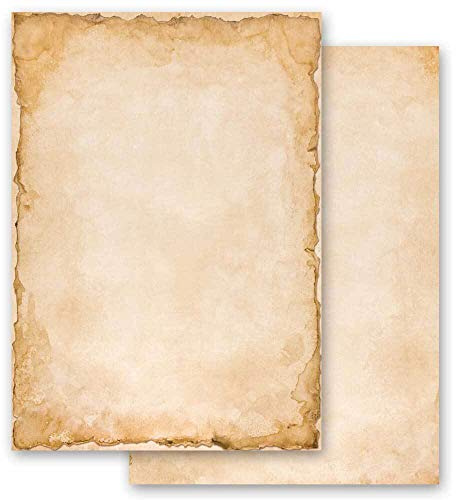 Motif Letter Paper! Vintage Antique & History Motif Paper 100 Sheets DIN A4 - Paper-Media