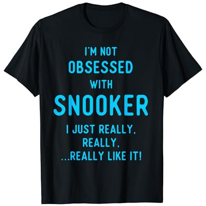 Fan von Snooker T-Shirts Geschenke für Spieler besessen T-Shirt