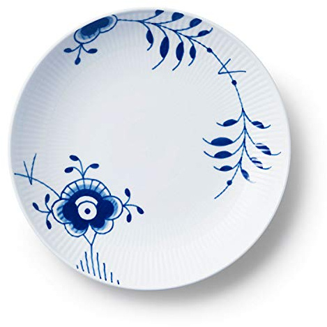 Royal Copenhagen Blue Fluted Mega Speiseteller Ø 25cm Porzellan Weiß-Blau, 1016905