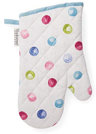 Cooksmart British Designed Oven Gloves | Modern Design Gauntlet Oven Gloves Heat Resistant | Oven Mitt or Baking Gloves Perfect For Modern Kitchens