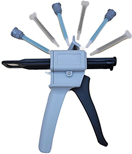 Traktronix EPX Dispenser Applicator Gun 62-9170-9930-1 50ML ResinTech Epoxy with mixing nozzles 1:1 2:1
