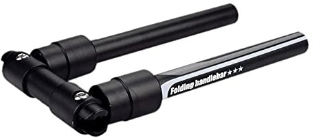 Unbekannt Bike Aluminium Legierung Elektrische Roller MTB Road Fahrrad Faltbare Griff Bar 31,8mm/25,4mm, 660mm Grau