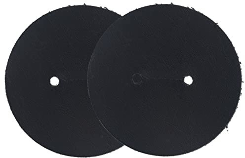 Lechgold Kratzschutz Leder für Tuba Tragegurt - 2er Set - Lackschutz für Tuba, Tenorhorn & Bariton - Für Blechblasinstrumente mit runden & ovalen Trageringen - Echtes Leder - Made in Germany