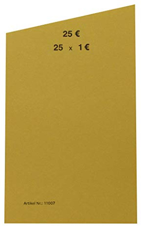 EURO Münzen Handrollpapier 1 Euro Gelb EUR Münzrollpapier Kleingeldrolle 10-50 - 100 Stück (100)