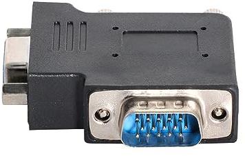 xiwai Adaptateur de rallonge VGA mâle vers femelle vers femelle vers mâle vertical coudé à 90 degrés vers VGA SVGA Noir