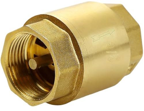 Messing Rückschlagventil 3/4 Zoll,DN20 Rückflussverhinderer mit Innengewinde,1,6MPa Rücklaufventil für Pumpe,3/4'' Rückschlagventil Abwasser für Gartenpumpe,Brunnen, Waschmaschine