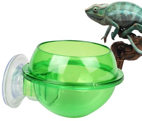 Chamäleon-Schale, Chamäleon-Futternapf, 2 Stück, Reptilien-Saugnapf, Wurm-Futterbehälter, Gecko-Ledge-Saugnapf, Chamäleonfutter, Crickett-Schüssel für Gecko, , Bartschlangen