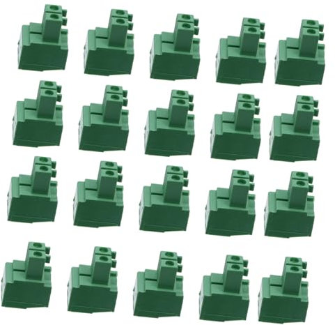 iplusmile 100stücke Gerade Pin Pcb Anschlussblock Verbinder Polig Schraubklemmen Für Elektrische Anwendungen Kompakt Leicht Und Installieren Hochwertige Leitfähigkeit Rostfrei Grüne