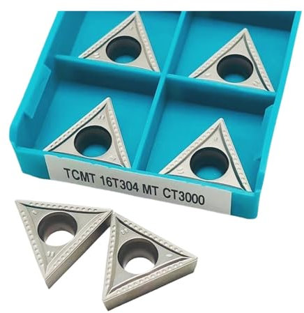 Herramienta de torneado, herramientas de torneado 10 Uds TCMT16T308-MT CT3000 TCMT16T304-MT CT3000 herramienta de torneado interno de aleación dura herramientas de corte de torno de Metal(TCMT16T304-M