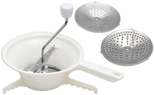 Okeeyseda Passatutto per Tagliaverdure con 3 Dischi Intercambiabili Passaverdure A Mano Macina al Sugo