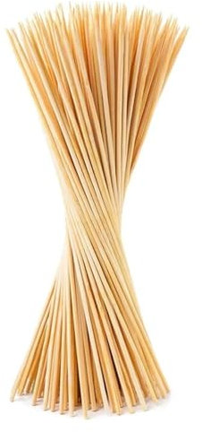 90 spiedini usa e getta in bambù naturale, per barbecue, feste, buffet, cibo, barbecue, strumenti (30 cm-90 pezzi)