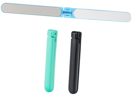 NIYANGLE 3stücke Zusammenklappbare Nagelfeilen Doppelseitig Für Maniküre Nagelkürzfeilen Werkzeugset Für Reisen Und Hausgebrauch