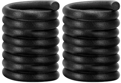 PATIKIL 1-31/32 Inch(50mm) Diameter x 6.56 Feet Backer Rod for Gaps and Joints, 2 Pcs Foam Rope Caulk Crack Joint Filler Roll Seal Weather Strip for Home Construction, Black