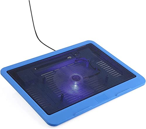 Base Raffreddamento Pc Portatile Base Per Pad Di Raffreddamento Per Laptop Con Supporto USB Per Ventola Silenziosa Da 200 Mm Per Notebook Da 14 o Inferiore Ventola Pc Per Ufficio(Blue)
