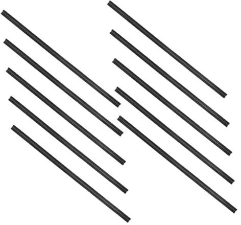 Warmhm 10pcs Windshield Wiper Rubber Strips Replacement Refills Flexible Repair for Cars Trucks Easy Install Frameless
