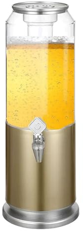 Dispensador de cerveza con núcleo de hielo, dispensador de bebidas de gran capacidad de 3 litros, torre de cerveza, barril de cerveza, dispensador de alcohol con tubo de hielo y luz LED para el hogar