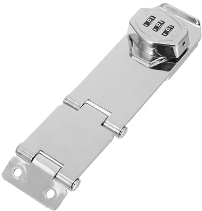BAZEITFLOW Serratura Combinazione Meccanica per Cassetti e Armadi in Lega di Zinco Argento Design Antifurto e Combinazione a Codice per Uso Domestico e Armadi Scolastici