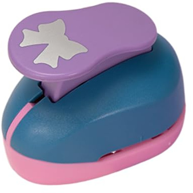 BommFu Perforatrice à papier pour enfants avec motif de nœud – Perforatrice de bricolage pour cartes de vœux et projets artistiques, salle de classe et préscolaire