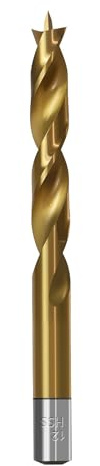 TIBOO DAY Brad Point Wood Drill Bits 12mm (15/32) Brad Point Drill | High Speed Steel, Double Flutes Design Metric Brad Point Drill Bits for Woodworking Soft & Hard Woods MDF Acrylic