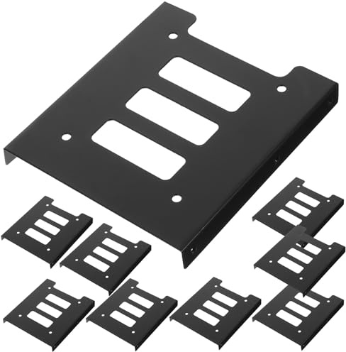 Kisangel Supporto per Disco Rigido 12 Pezzi Staffa di Montaggio 25 a 35 Pollici in Metallo Adattatore per Unità Interna SSD per Case PC Desktop Fissaggio Stabile e Dissipazione Termica