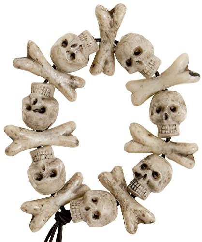 W WIDMANN MILANO Party Fashion - Armband Totenkopf, Knochen, Skelett, Sensenmann, Halloween, Fasching