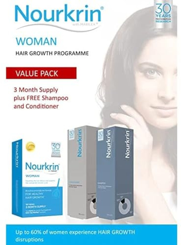Nourkrin Woman Value Pack with free Shampoo and Conditioner