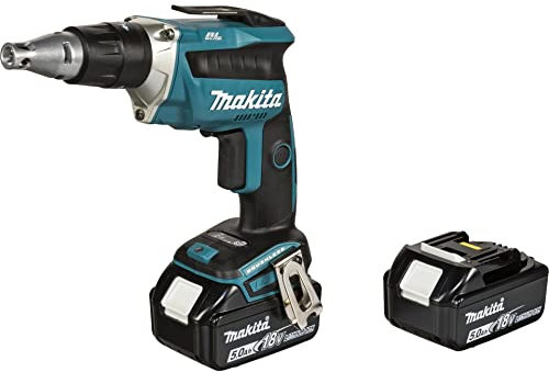 VISSEUSE PLAQUE DE PLÂTRE MAKITA SANS FIL 18 V 2 BATTERIES - DFS452RTJ