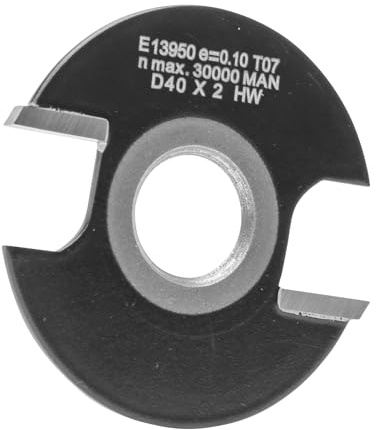 ENT 13950 Coltello per scanalatura a disco carburo, diametro (D) 40 mm, NL 2 mm, con foro svasato