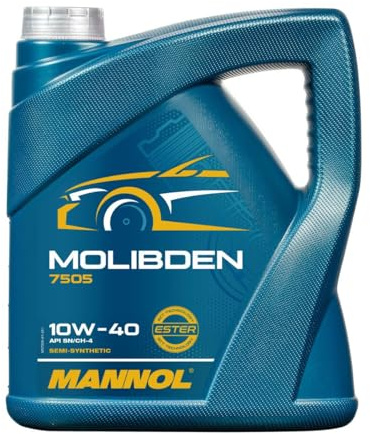 MANNOL 7505 Molibden 10W-40 4L | Mannol Molibden Benzin 10W-40 Api Sl/cf, Motoröl