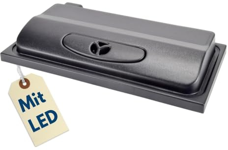 GarPet Aquarium Abdeckung LED 60x30 cm Aquarium Deckel Schwarz Mit Licht Terrarium Abdeckung 60 Mit Beleuchtung Aquariumbeleuchtung Aquariumlampe
