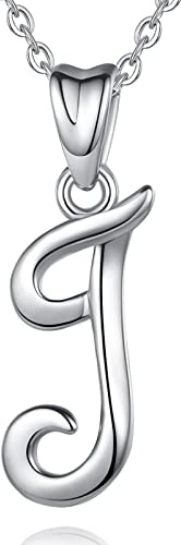 EUDORA Harmony Ball Kette mit Buchstaben Ketten für Damen Sterling Silber 925 Halskette mit Namen Alphabet Initialen Anhänger Schmuck für Frauen Damen Mutter Tochter Schwestern Oma Geschenk, 45CM