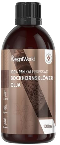 Bockhornsklöverolja 100ml - Kropp, bröst, skinkor, skägg, hår, naglar - Vegansk bockhornsklöverolja - Kroppsolja från bockhornsklöverfrön - Kallpressad bockhornsklöverolja - Ren & Naturlig