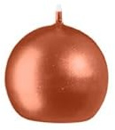 Kugelkerzen Kupfer, Ø 4 cm, 12 Stück