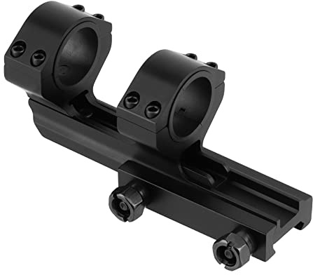 FOCUHUNTER Tactical Dual Ring Scope Base Mount Longueur Adaptateur réglable Mount 25,4 mm / 30 mm Offset Cantilever Picatinny Extended Base Mount 1 / 30 mm pour Rail Picatinny 20 mm