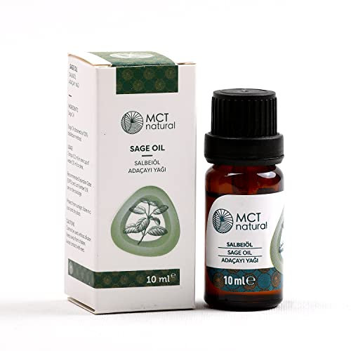 MCT natural® Salbeiöl 10ml [100% NATURREIN] - ätherisches Öl für KLARE GEDANKEN - Raumduft für Aromatherapie & Diffusor - Aroma Öl (bei Unruhe)