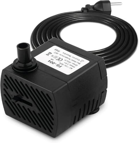 Bomba de Agua para Acuario, Pecera, Estanque o Fuentes, Regulador de Potencia, Bajo Consumo (5, Vatios)