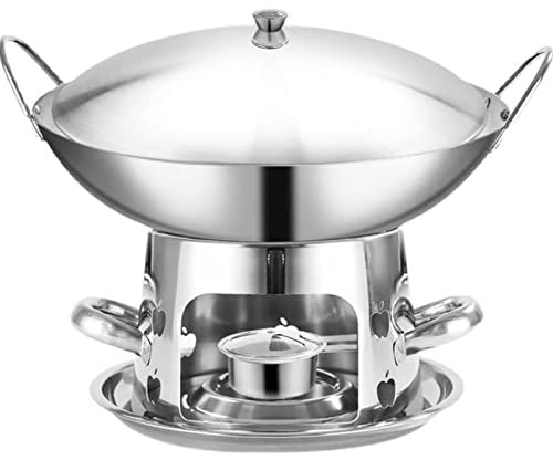 ZBYY Spirituskocher Innenräume,3 Größen verfügbar,Campingkocher Spirituskocher,spirituskocher 2-flammig,Tragbare Spirituskocher für Innenräume Campingkocher mit Topf,9in