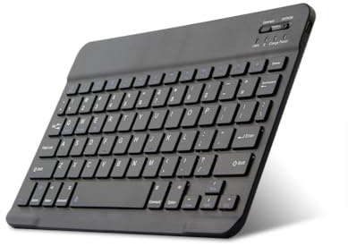 Combo Clavier Souris sans Fil Bluetooth, Clavier Ultra Fin 1600 DPI et Souris Ergonomique Compatible avec Les Ordinateurs Portables, Tablettes (Le Noir)