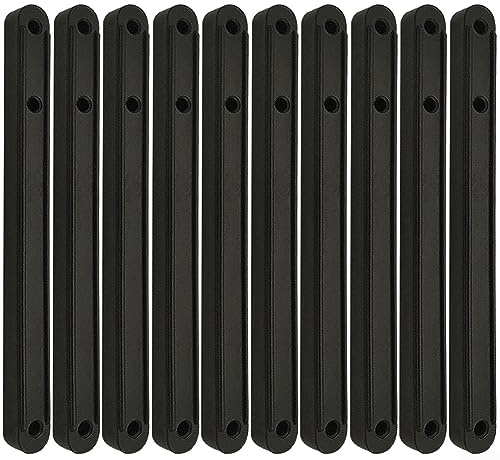 LVYXON Guías para cajones, rieles guía de cajones de plástico, guías de gabinete, correderas para cajones, guías extraíbles, extensión de cajón para ranuras (10 unidades, 180/235/298 mm)