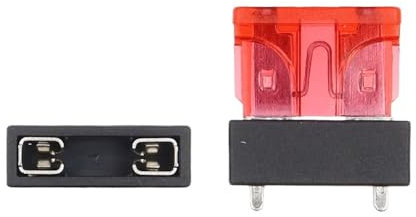 100er-Pack Micro Small Medium 250V Kfz-Flachsicherungshalter 4-poliger Kunststoff-Clip-Sicherungshalter PCB-Panel-Montage-Sicherungsblock Sicherheit (Color : Medium, Size : 3A)
