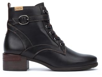 Pikolinos Malaga Botines de Tacón Mujer | en Cuero | Cordones y Cremallera